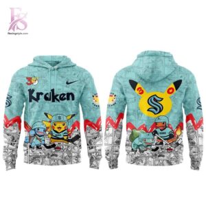 Bring new energy to your look with Seattle Kraken x Pok mon 30th Anniversary 2026 Hoodie 2.