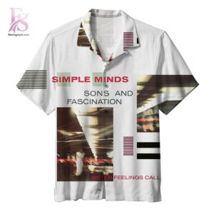 Beach-ready Hawaiian shirt with all-over tropical print and soft premium fabric – Simple Minds Sons and Fascination Hawaiian Shirt 1