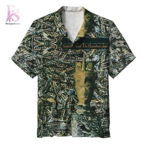 Unisex Hawaiian shirt designed with exotic floral motifs and comfortable relaxed silhouette – Siouxsie and the Banshees Siouxsie is the queen Hawaiian Shirt 1