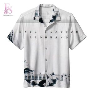 Lightweight tropical Hawaiian shirt with vibrant colors and classic camp collar design – Slowhand Eric Clapton 2026 Hawaiian Shirt 1
