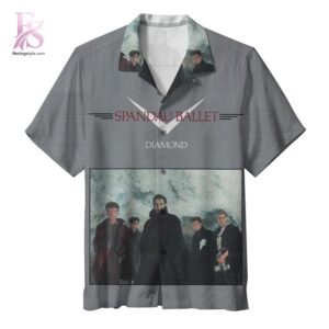 Beach-ready Hawaiian shirt with all-over tropical print and soft premium fabric – Spandau Ballet Diamond Hawaiian Shirt 1