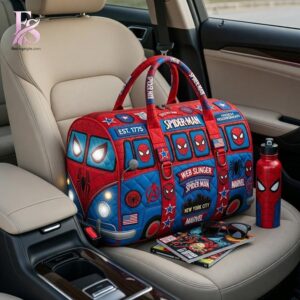 Detailed product image of Spider Man Quilted Duffle Bag 1 with eye-catching style and smooth finish.