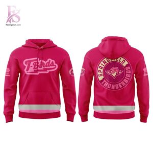 Detailed product image of Springfield Thunderbirds 2026 Pink in the Rink Hoodie 2 with eye-catching style and smooth finish.