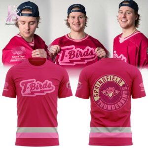 Detailed product image of Springfield Thunderbirds 2026 Pink in the Rink Hoodie 3 with eye-catching style and smooth finish.