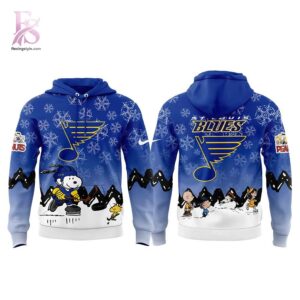 Clear product photo of St Louis Blues x Snoopy and Peanuts 2026 Hoodie 2 showing a stylish design and comfortable everyday look.