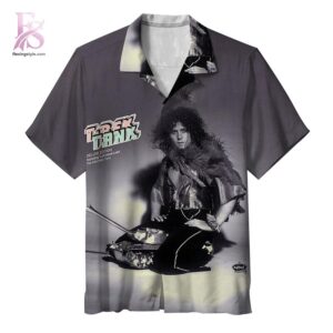Stylish short-sleeve Hawaiian shirt ideal for summer parties and vacation outfits – T Rex Tanx Hawaiian Shirt 1
