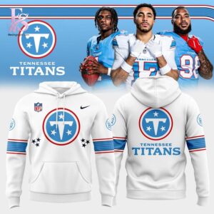 Elegant everyday fashion essential presented in Tennessee Titans Cameron Ward Light Vapor F U S E Sewn Down Hoodie 2 suitable for relaxed and smart casual outfits