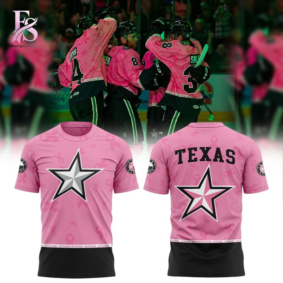 Wear it your way with Texas Stars Pink in the Rink 2026 Shirt 1.