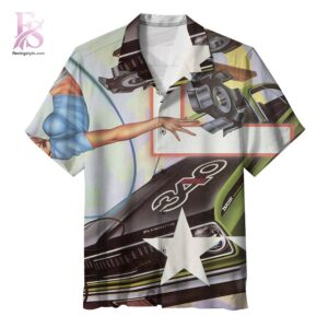 Stylish short-sleeve Hawaiian shirt ideal for summer parties and vacation outfits – The Cars Heartbeat City Hawaiian Shirt 1