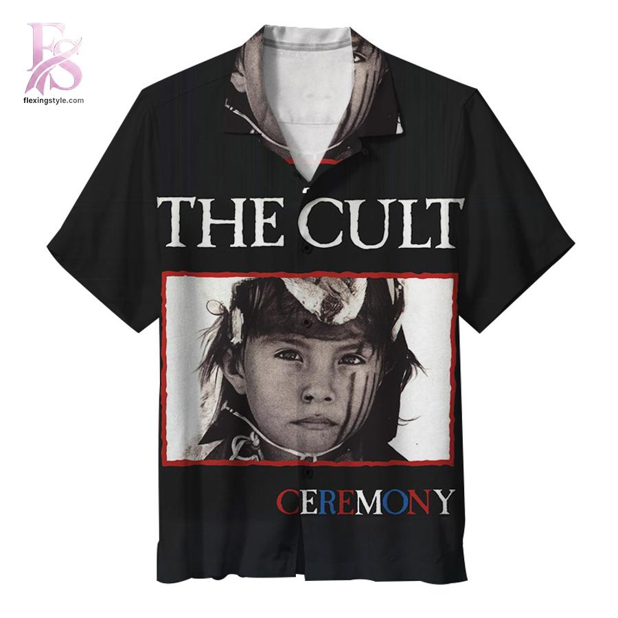 Stylish short-sleeve Hawaiian shirt ideal for summer parties and vacation outfits – The Cult Ceremony Hawaiian Shirt 1