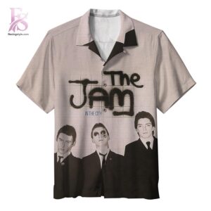 Stylish short-sleeve Hawaiian shirt ideal for summer parties and vacation outfits – The Jam In the City Hawaiian Shirt 1