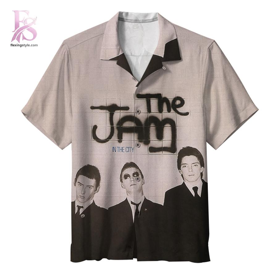 Stylish short-sleeve Hawaiian shirt ideal for summer parties and vacation outfits – The Jam In the City Hawaiian Shirt 1