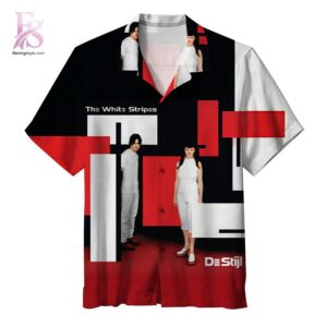 High-quality The White Stripes De Stijl Album Hawaiian Shirt 1 Hawaiian shirt