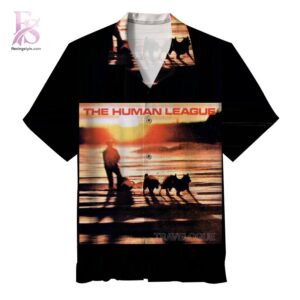 Lightweight tropical Hawaiian shirt with vibrant colors and classic camp collar design – Travelogue The Human League 2026 Hawaiian Shirt 1