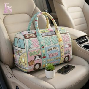 Casual outfit featuring Tyler the Creator Quilted Duffle Bag 3 with modern and comfortable design.