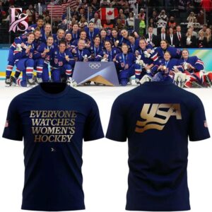 Modern fashion clothing displayed in USA Team 2026 Everyone Watches Women s Hockey Shirt 1, designed for comfort, versatility, and effortless everyday style.