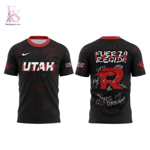 Modern fashion clothing displayed in Utah Mammoth Fuerza Regida This is our Dream Stadium Tour 2026 Shirt 2, designed for comfort, versatility, and effortless everyday style.