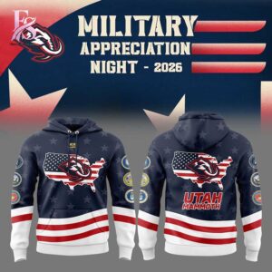 Wear it your way with Utah Mammoth Military Appreciation 2026 Hoodie 1.