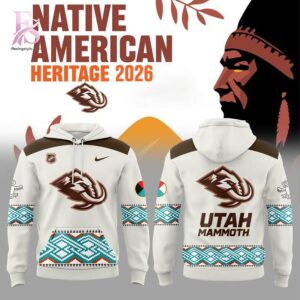 Wear it your way with Utah Mammoth Native American Heritage Night 2026 Hoodie 1.