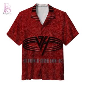 Unisex Hawaiian shirt designed with exotic floral motifs and comfortable relaxed silhouette – Van Halen For Unlawful Carnal Knowledge Album Hawaiian Shirt 1