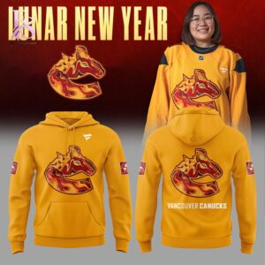 Wear it your way with Vancouver Canucks Lunar New Year 2026 Hoodie 1.