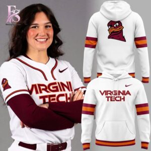 Casual outfit featuring Virginia Tech Hokies Softball HokieBird Uniform Hoodie 1 with modern and comfortable design.