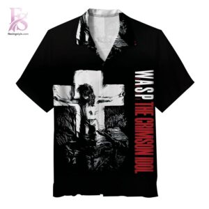 Stylish fashion piece featured in W A S P The Crimson Idol Hawaiian Shirt 1, highlighting modern design, comfortable fabric, and a trendy look perfect for everyday wear.