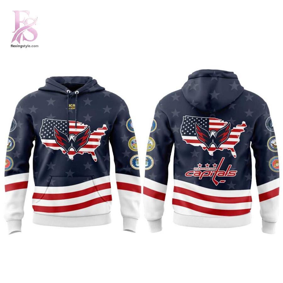 Detailed product image of Washington Capitals Military Appreciation 2026 Hoodie 2 with eye-catching style and smooth finish.