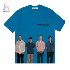 Casual outfit featuring Weezer Band T shirt 1 with modern and comfortable design.