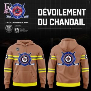 Modern fashion clothing displayed in Winnipeg Jets Fire Safety Service Hoodie 1, designed for comfort, versatility, and effortless everyday style.