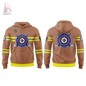 Modern fashion clothing displayed in Winnipeg Jets Fire Safety Service Hoodie 2, designed for comfort, versatility, and effortless everyday style.