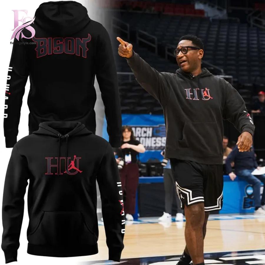 Stylish 2026 Coach Kenny Blakeney Howard Bison Men s Basketball Hoodie 1 product with modern design and comfortable fit