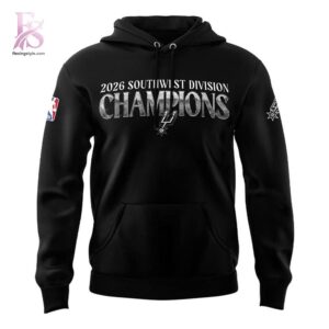 2026 San Antonio Spurs Southwest Division Champions Back to Back Hoodie 2 crafted for a casual and trendy everyday style