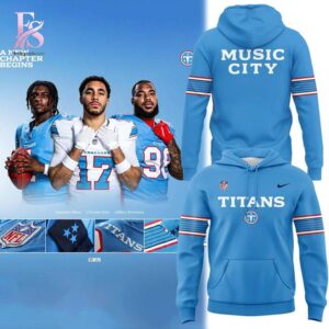 2026 Tennessee Titans Music City Light Blue Uniform Hoodie 1 highlighting its unique style and everyday comfort