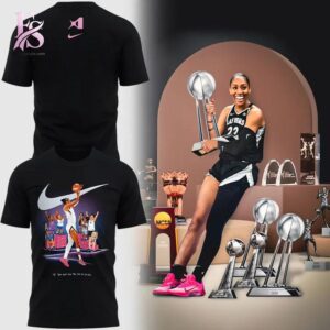 Casual outfit inspiration displayed in A ja Wilson If You Can See Her You Can Be Her Las Vegas Aces Shirt 1 ideal for relaxed and street style outfits