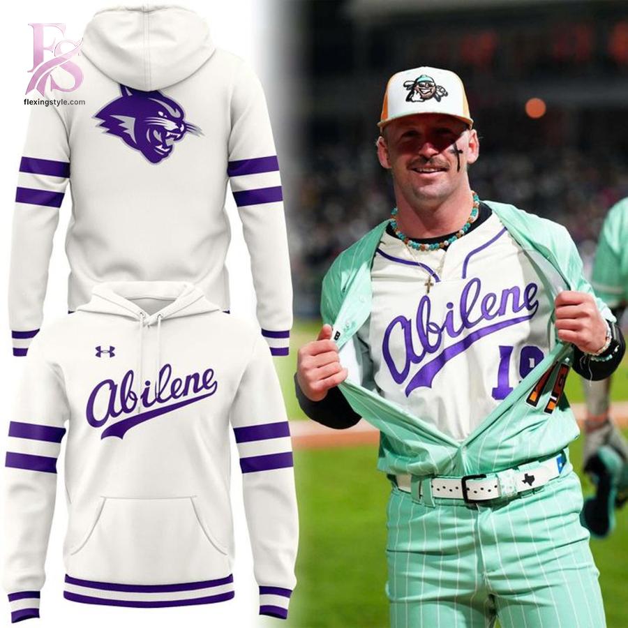 Abilene Christian Wildcats Baseball Throwback Uniform Hoodie 1 highlighting its unique style and everyday comfort