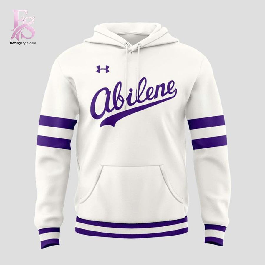 Abilene Christian Wildcats Baseball Throwback Uniform Hoodie 2 highlighting its unique style and everyday comfort