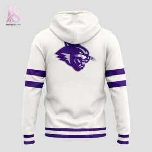 Abilene Christian Wildcats Baseball Throwback Uniform Hoodie 3 highlighting its unique style and everyday comfort
