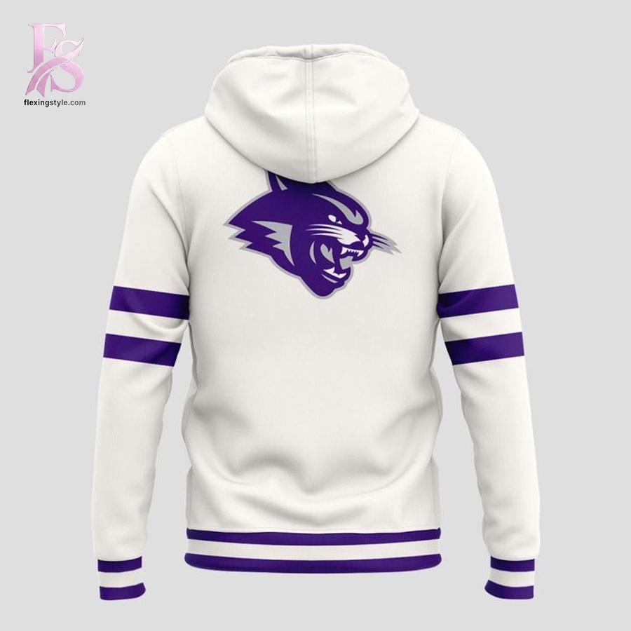 Abilene Christian Wildcats Baseball Throwback Uniform Hoodie 3 highlighting its unique style and everyday comfort