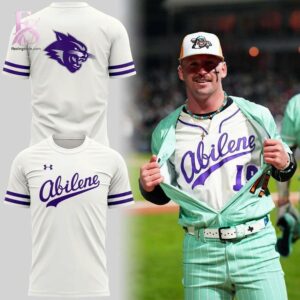 Abilene Christian Wildcats Baseball Throwback Uniform Hoodie 4 highlighting its unique style and everyday comfort