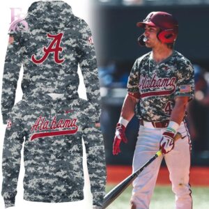 Everyday wardrobe essential presented in Alabama Crimson Tide Baseball Military Appreciation Hoodie 1 suitable for versatile styling options