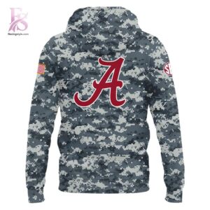 Everyday wardrobe essential presented in Alabama Crimson Tide Baseball Military Appreciation Hoodie 3 suitable for versatile styling options