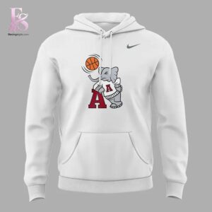 Alabama Crimson Tide Basketball Retro Hoops Ringer Hoodie 2 designed for a modern and relaxed outfit