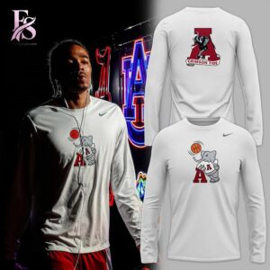 Alabama Crimson Tide Basketball Retro Hoops Ringer Hoodie 4 designed for a modern and relaxed outfit