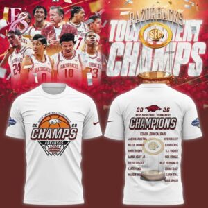 Arkansas Razorbacks Basketball 2026 SEC Men s Basketball Tournament Champions Hoodie 2 crafted for a casual and trendy everyday style
