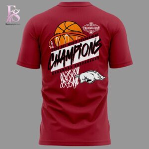 Arkansas Razorbacks Men s Basketball 2026 SEC Tournament Champions Locker Room T Shirt 3 crafted for a casual and trendy everyday style