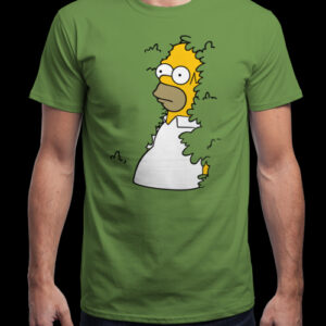 Fashion forward wardrobe staple featured in Backing Away Homer Simpson Shirt blending simplicity with bold personality