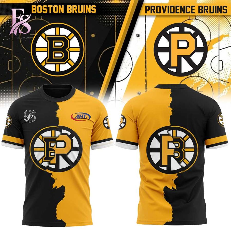 Elegant everyday fashion essential presented in Boston Bruins Providence Bruins Mashup Logo Shirt 1 suitable for relaxed and smart casual outfits
