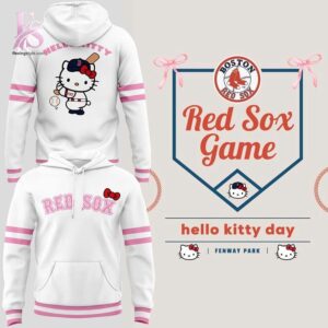 Comfortable and breathable clothing shown in Boston Red Sox 2026 Hello Kitty Day Hoodie 1 designed for all day wear