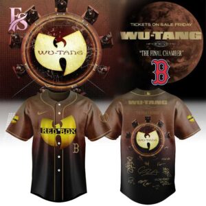 Style made simple with Boston Red Sox WuTang Clan Forever The Final Chamber 2026 Tour Jersey 1